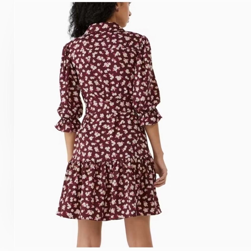 Kate Spade Frosted Floral Shirtdress size XS - Picture 2 of 7